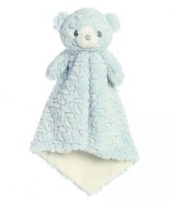 AURORA HUGGY - PELUCHE DOUDOU OURS LUVSTER BLEU 16